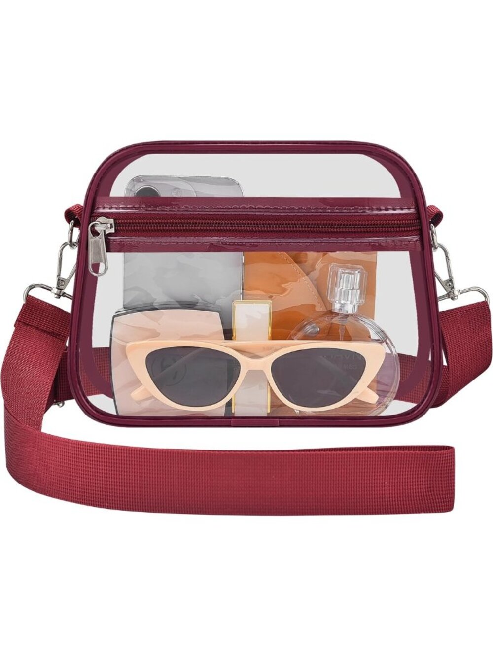 Stadium Approved Clear Handbag for Events | Stylish Women's Top-Handle Tote